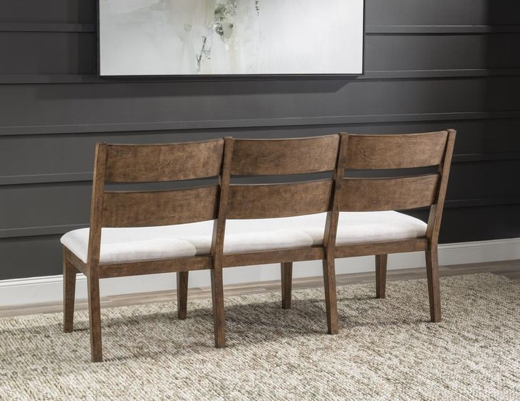 Artisans Place White Upholstered 67" Dining Bench