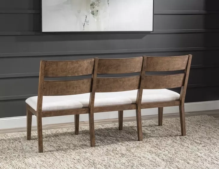 Artisans Place White Upholstered 67" Dining Bench
