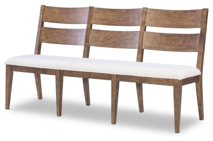 Artisans Place White Upholstered 67" Dining Bench