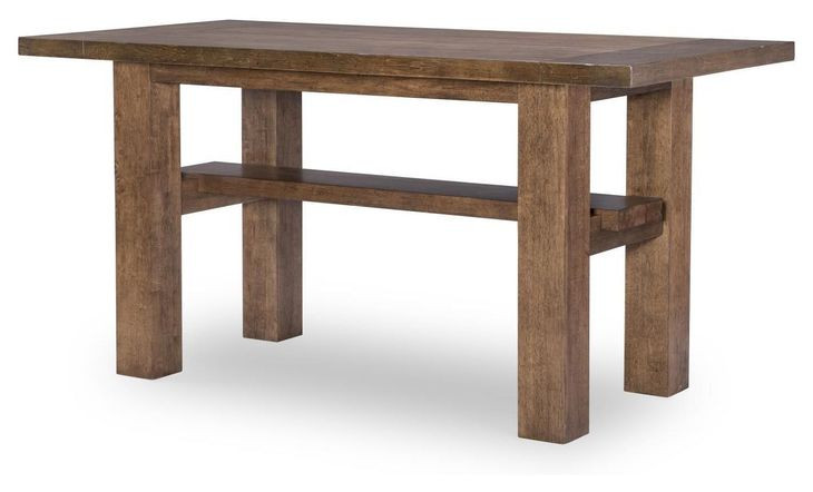 Artisans Place Vintage Pine and Ironwood 72" Rectangular Counter Height Dining Room Set