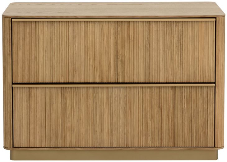 Kalla Rustic Oak 2 Drawer Nightstand