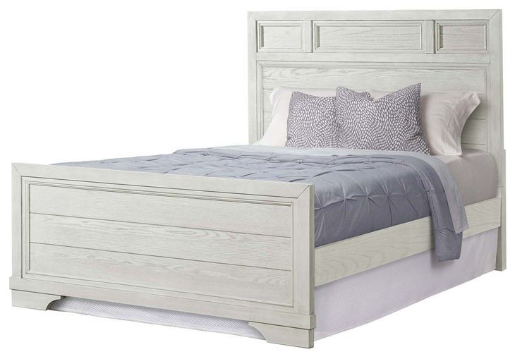 Foundry White Dove Full Panel Bed
