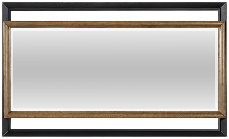 Blue Mallee Black and Brown Rectangular Dresser Mirror
