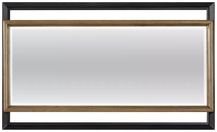 Blue Mallee Black and Brown Rectangular Dresser Mirror