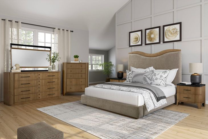 Blue Mallee Brown 5 Drawer Chest