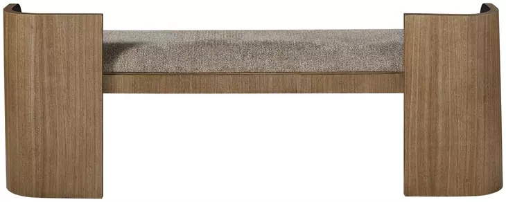Blue Mallee Beige Upholstered Bed Bench