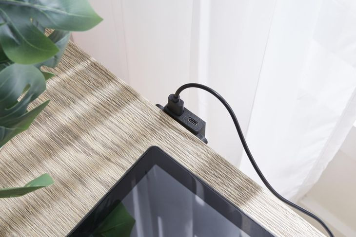 Heritage Coast Sea Oat 1 Drawer Nightstand with USB Charging