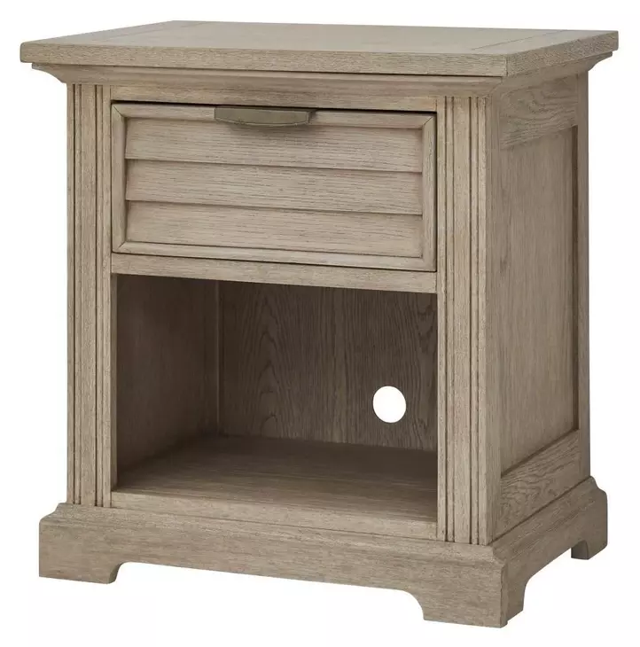 Heritage Coast Sea Oat 1 Drawer Nightstand with USB Charging