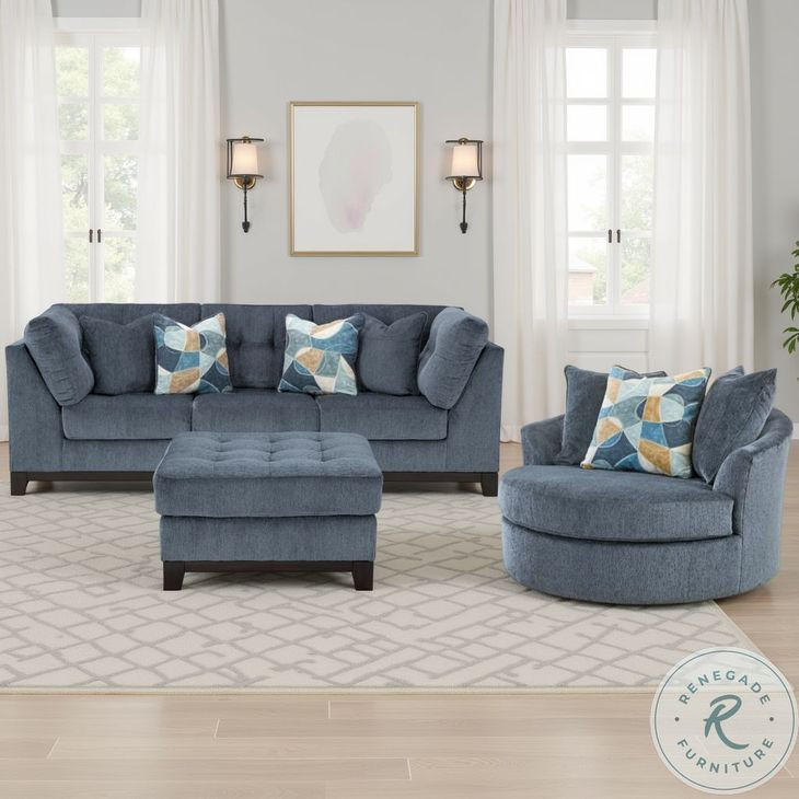 Maxon Place Navy Sofa From Ashley Furniture | Coleman Furniture