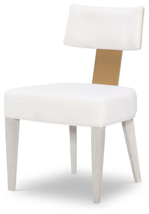 Miramar White Upholstered Side Chair Set of 2