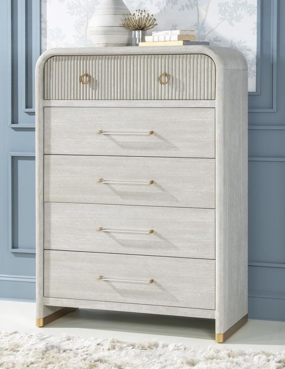 Miramar Oyster 5 Drawer Chest