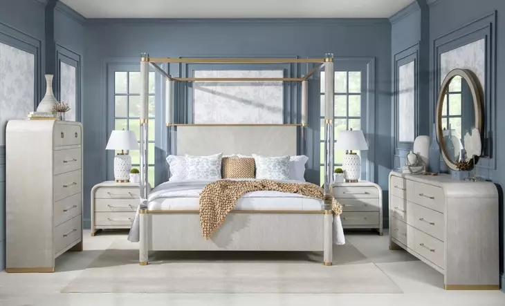Miramar Oyster 3 Drawer Nightstand