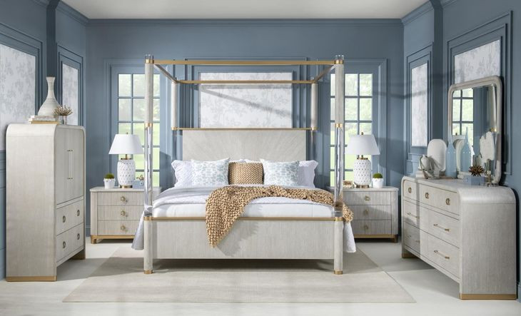 Miramar Oyster 3 Drawer Chest Nightstand