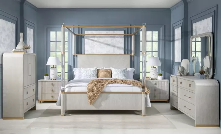 Miramar Oyster 3 Drawer Chest Nightstand