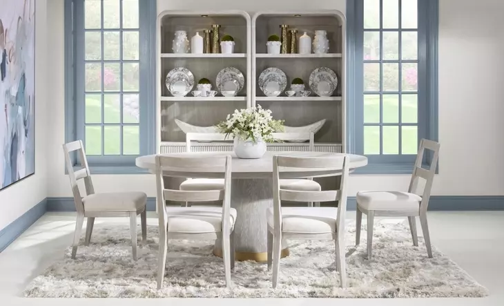 Miramar Oyster 72" Extendable Dining Table