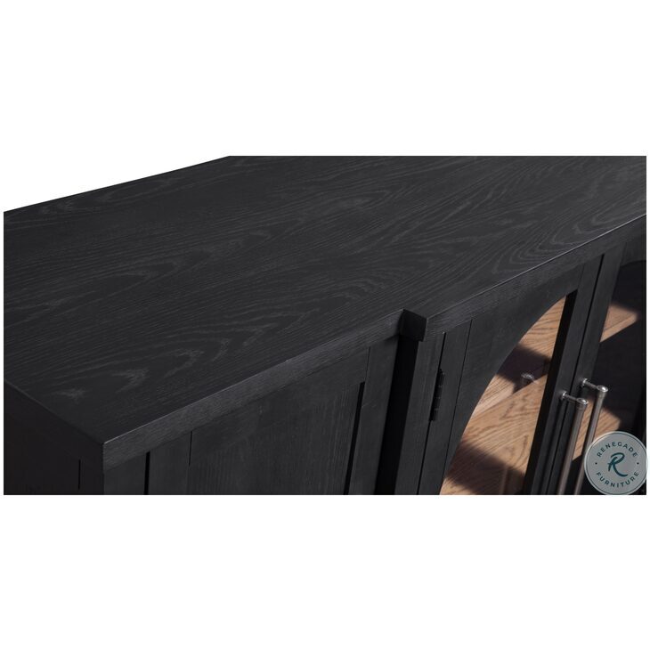 Fynn Matte Black And Light Natural Server
