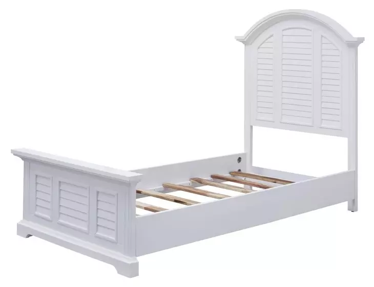 Heritage Coast Coastal White Youth Panel Bedroom Set