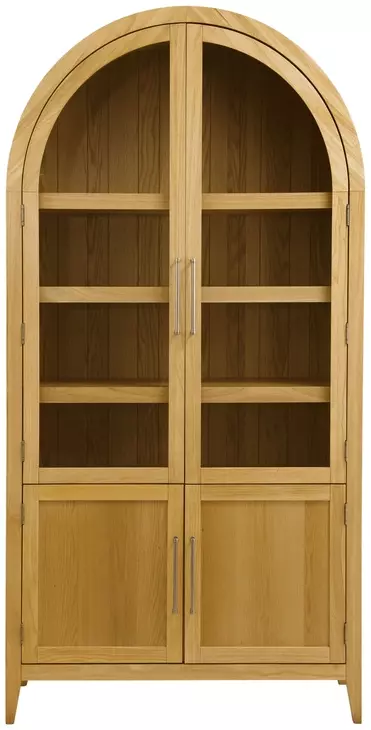 Fynn Warm Blonde 4 Door Display Cabinet