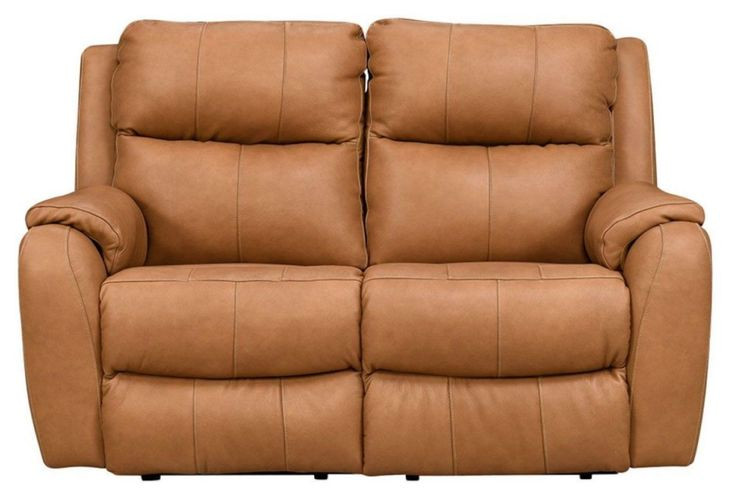 Marquis Caramel Leather 62"`Power Reclining Loveseat with USB Charging