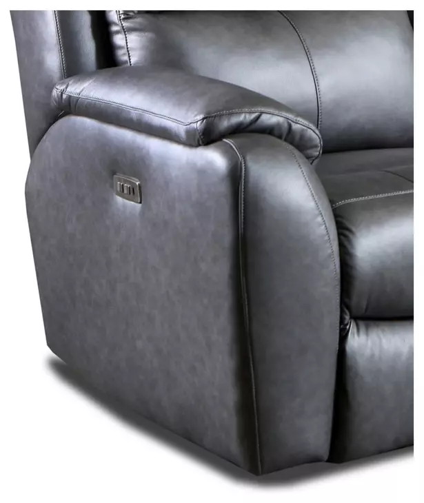 Marquis Smoke 84" Zero Gravity Power Reclining Sofa with Power Headrest and USB Charging