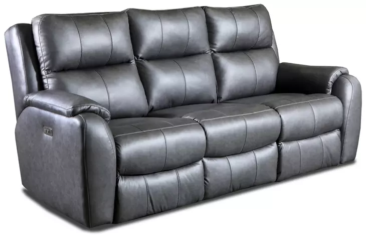 Marquis Smoke 84" Zero Gravity Power Reclining Sofa with Power Headrest and USB Charging