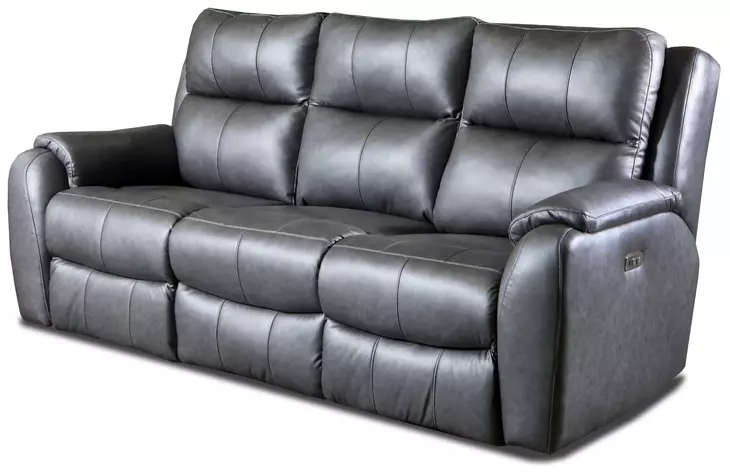Marquis Smoke 84" Zero Gravity Power Reclining Sofa with Power Headrest and USB Charging