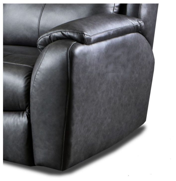 Marquis Slate Leather 84" Zero Gravity Power Reclining Sofa with USB Charging
