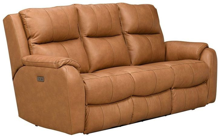 Marquis Caramel Leather 84" Zero Gravity Power Reclining Sofa with USB charging