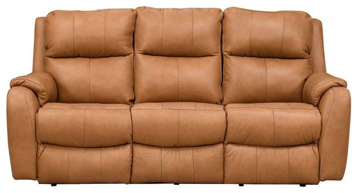 Marquis Caramel Leather 84" Zero Gravity Power Reclining Sofa with USB charging