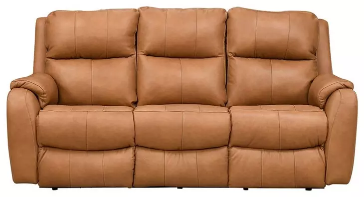 Marquis Caramel Leather 84" Zero Gravity Power Reclining Sofa with Power Headrest and USB Charging