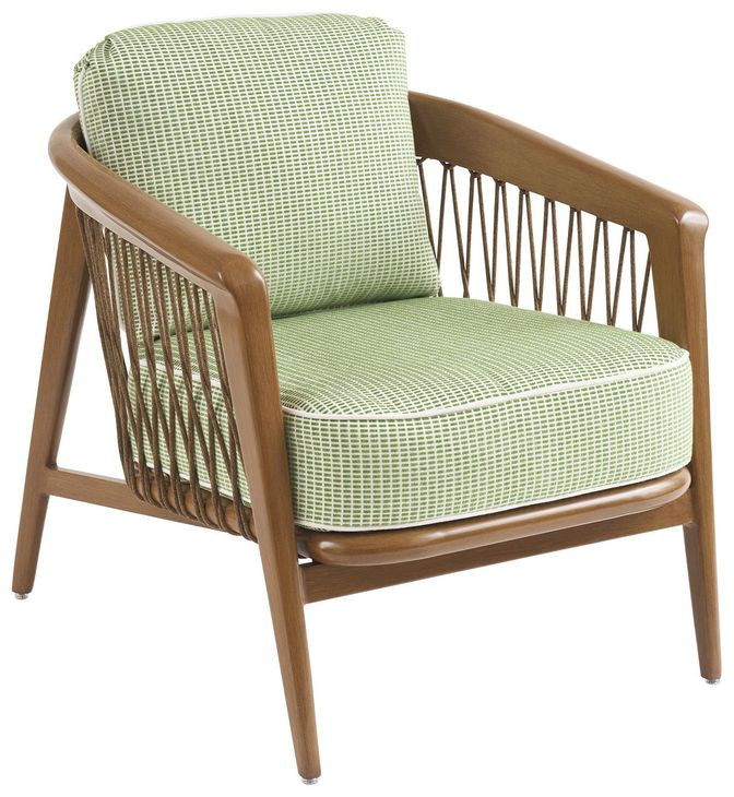 Palm Desert Poolside Green Upholstered Outdoor Occasional Chair