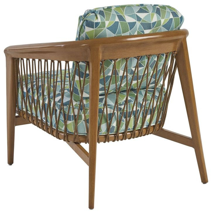 Palm Desert Poolside Blue Upholstered Outdoor Occasional Chair