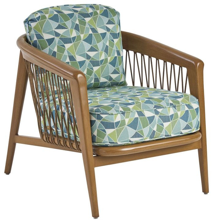 Palm Desert Poolside Blue Upholstered Outdoor Occasional Chair