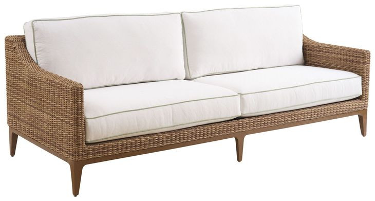 Palm Desert Poolside White 90" Outdoor Sofa