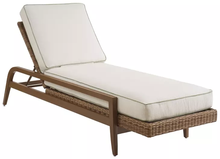 Palm Desert Poolside White Outdoor 84" Chaise