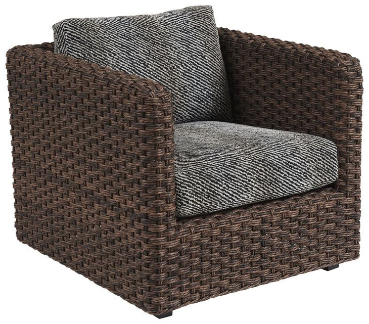 Kilimanjaro Black Upholstered Outdoor Lounge Chair