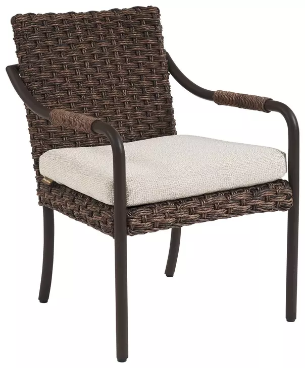 Kilimanjaro Beige Upholstered Outdoor Arm Chair