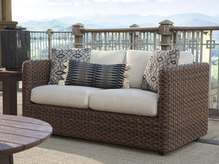 Kilimanjaro Beige 62" Outdoor Loveseat