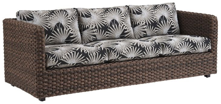 Kilimanjaro Black 90" Outdoor Sofa - Thumbnail 2