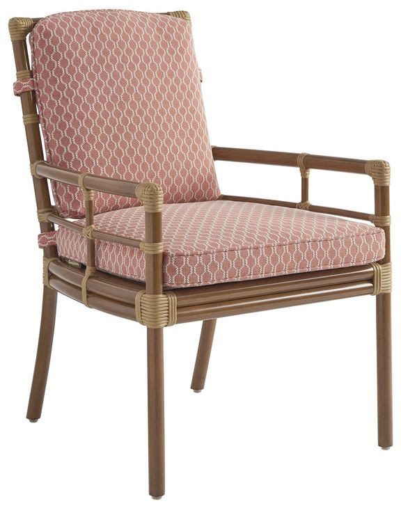 Sandpiper Bay Pink Upholstered Outdoor Side Chair