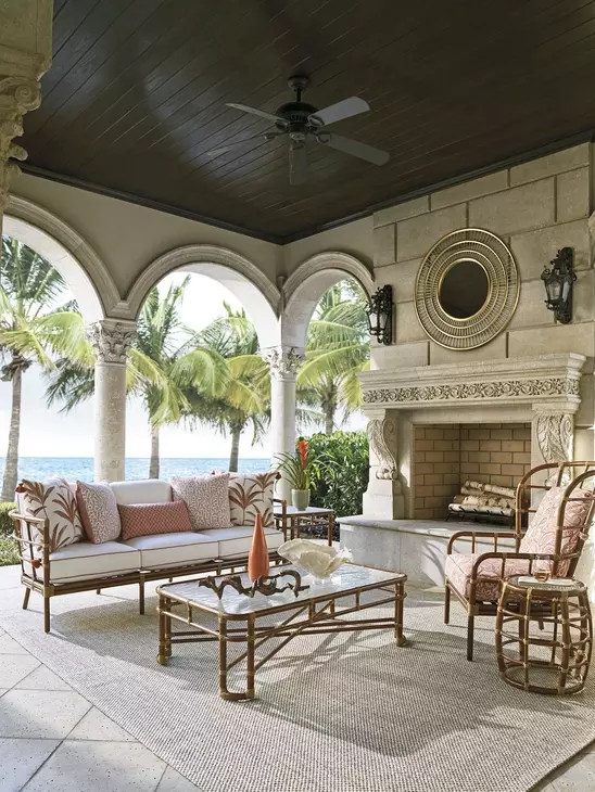Sandpiper Bay White Outdoor 82" Sofa