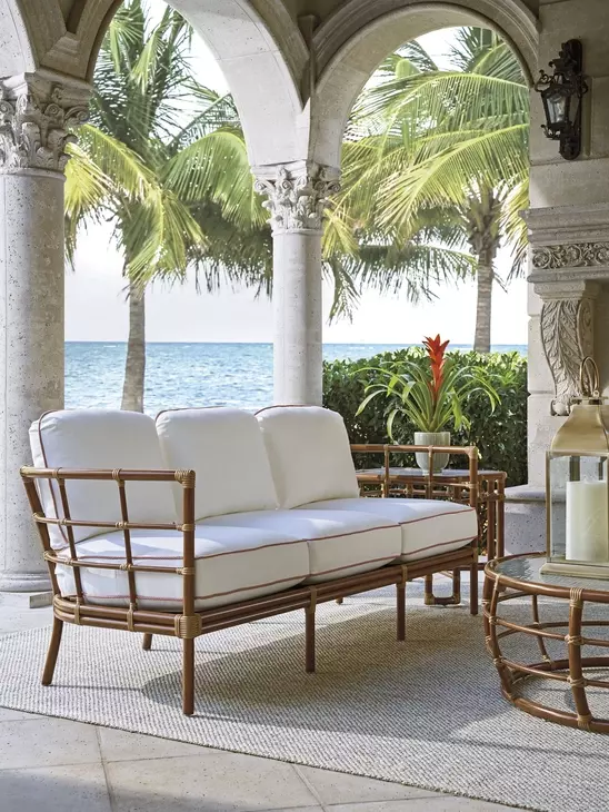 Sandpiper Bay White Outdoor 82" Sofa
