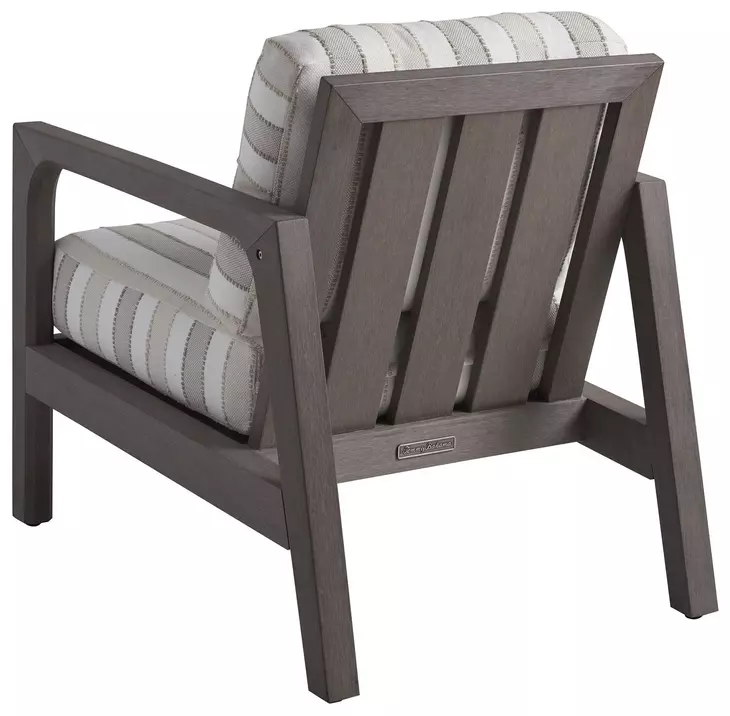 Mozambique Beige and Tan Upholstered Outdoor Occasional Chair