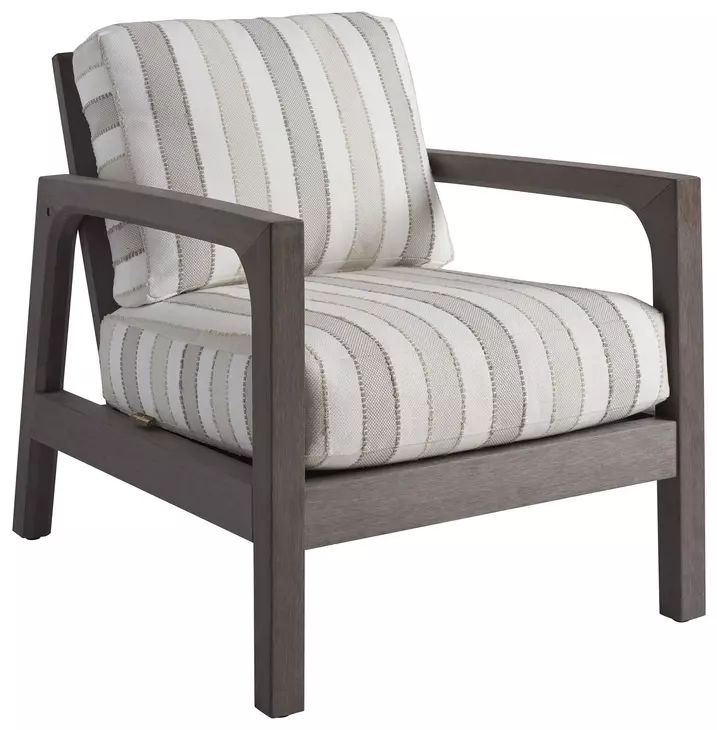Mozambique Beige and Tan Upholstered Outdoor Occasional Chair