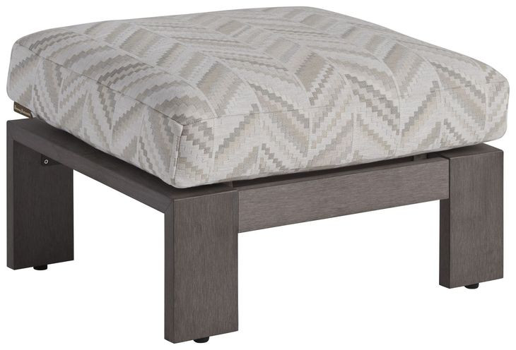 Mozambique Beige Upholstered Rectangular Outdoor Ottoman