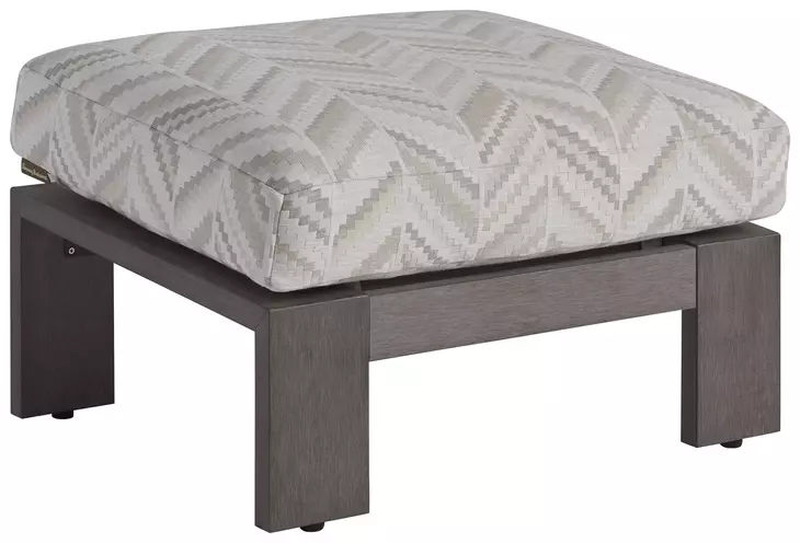 Mozambique Beige Upholstered Rectangular Outdoor Ottoman