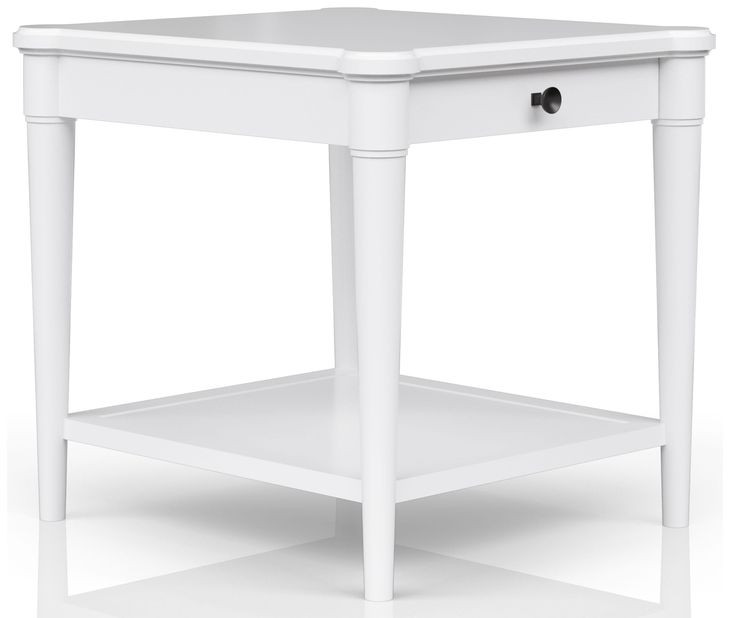 Wilmington White Wood Top Occasional Table Set
