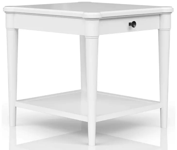 Wilmington White Wood Top Occasional Table Set