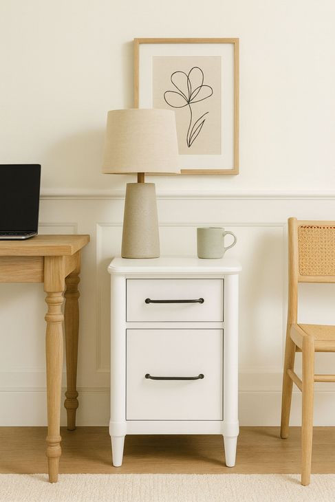 Wilmington White Filing Cabinet
