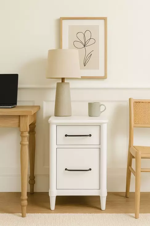 Wilmington White Filing Cabinet